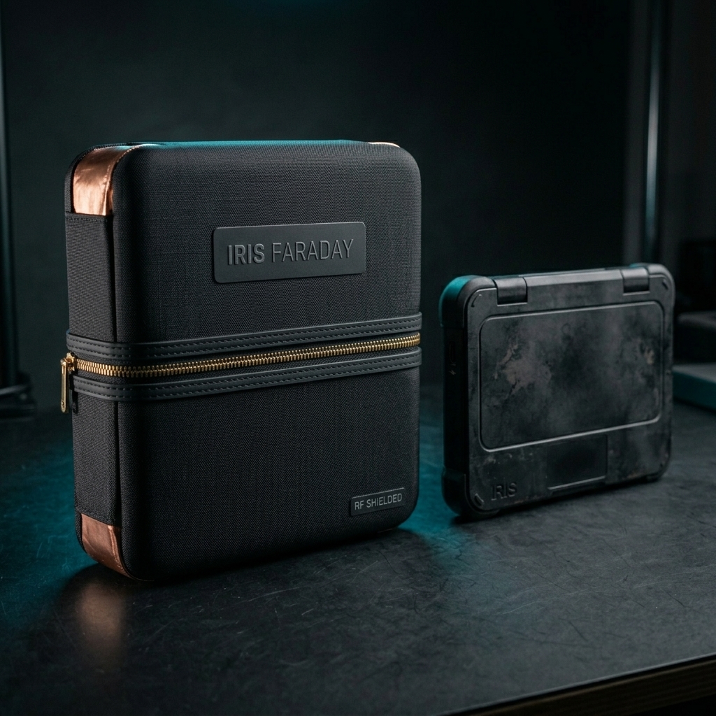IRIS Faraday Case — RF shielded protective storage